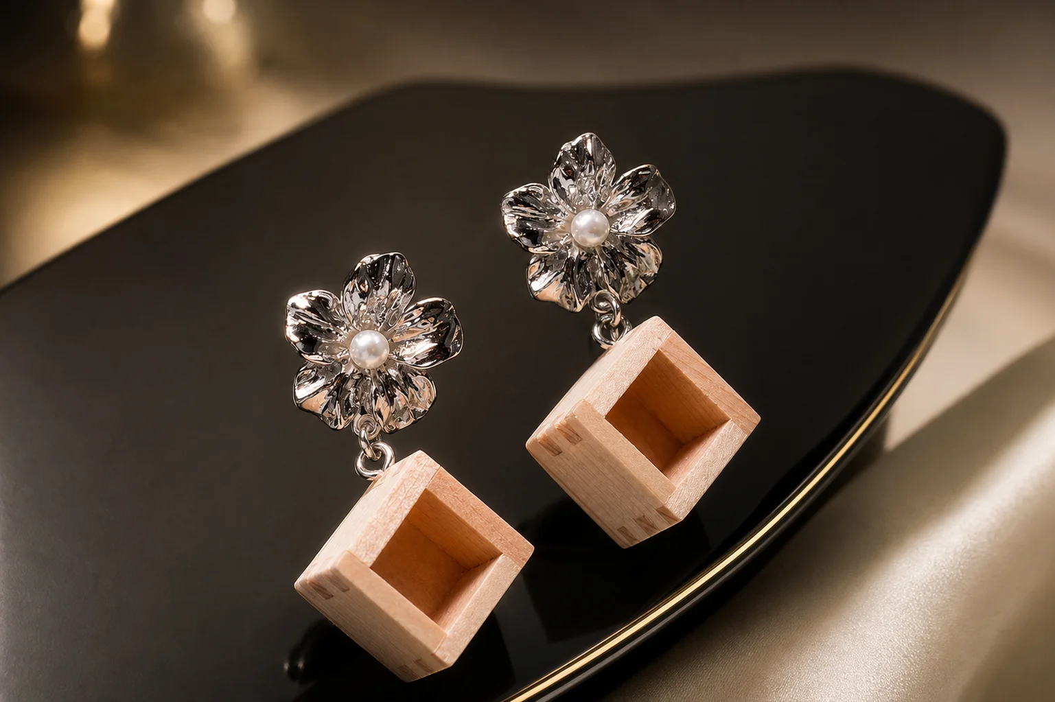 Silver Flower Pierce