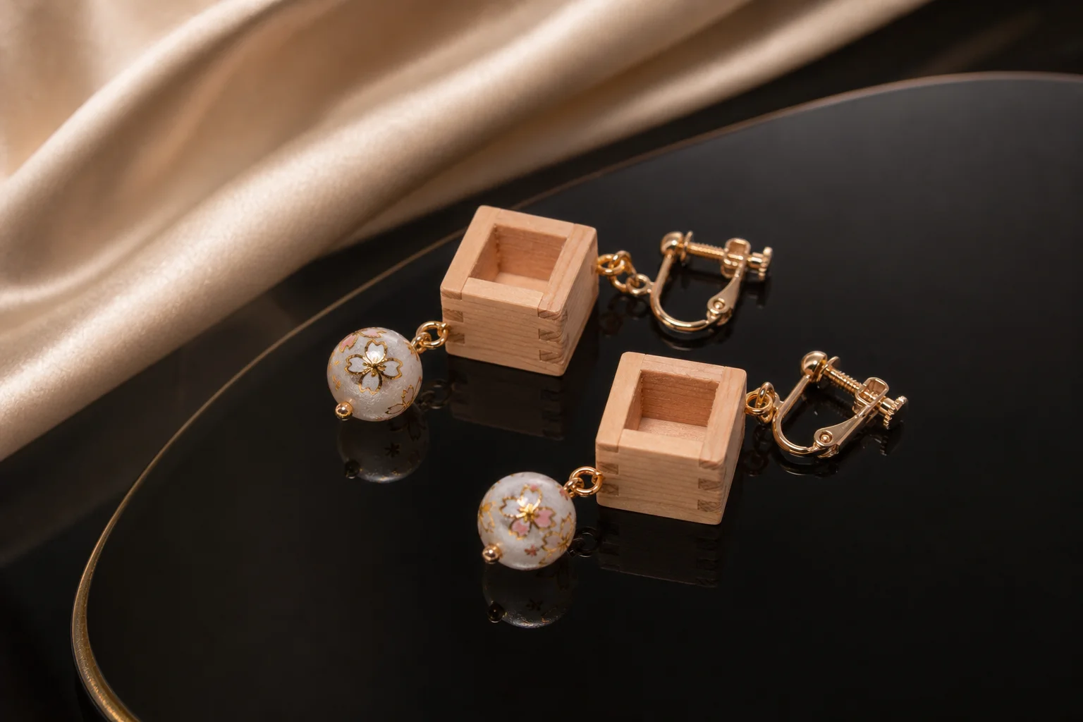 White Blossom Earrings